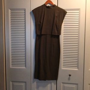 A crop Olive green ASOS dress